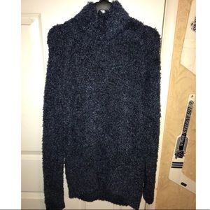 Fuzzy Turtleneck Sweater